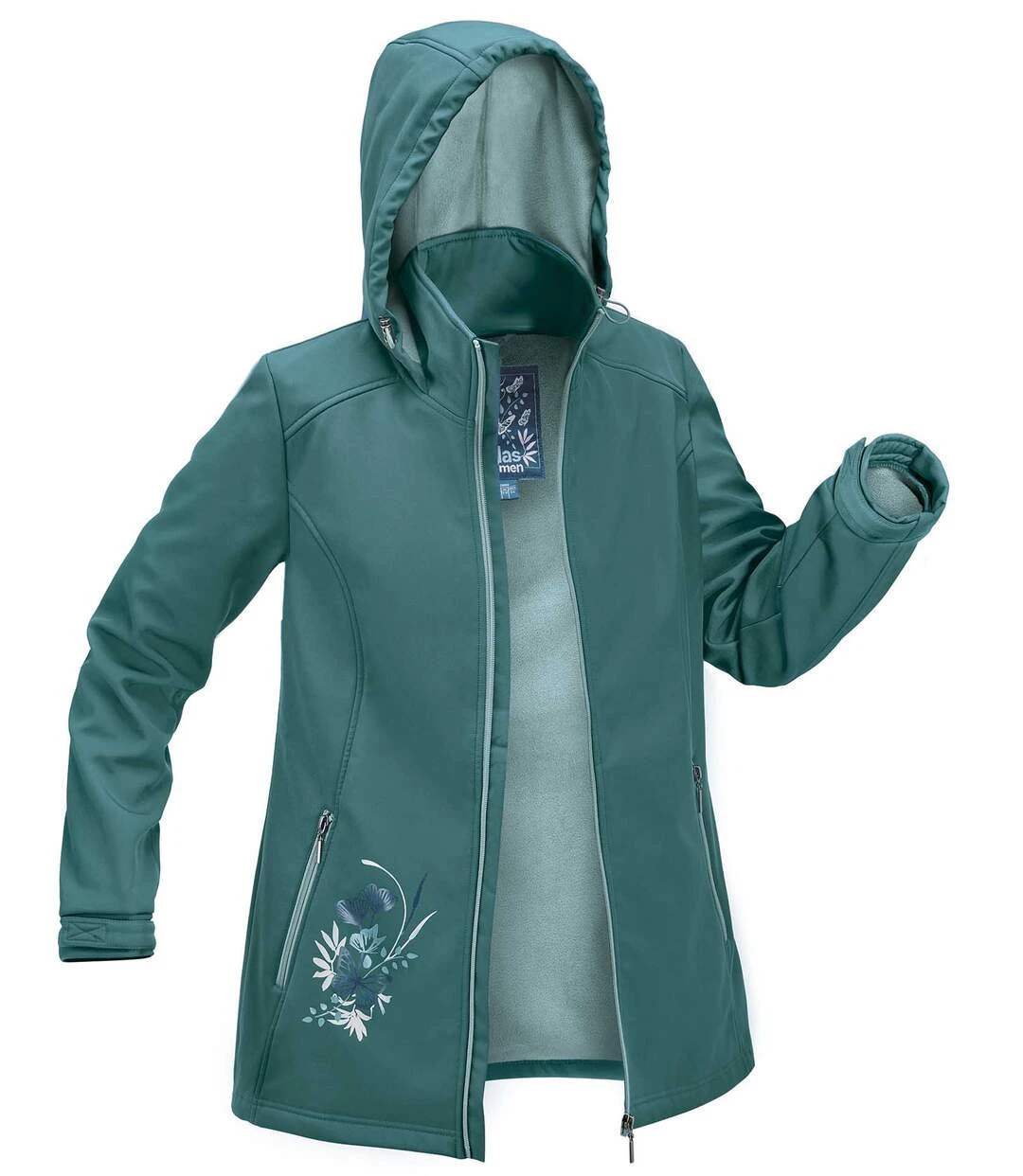 Women's Green Softshell Jacket 2 Women's Green Softshell Jacket - Image 2