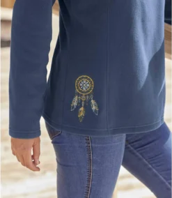 Pack Of 2 Women's Microfleece Pullovers - Navy Ochre -Featured Women's Clothing Stores d859a34b52b18e4f50c5cebb9cd1f362