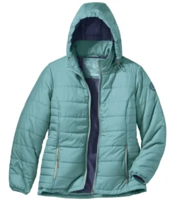 Women's Blue Padded Jacket - Water-Repellent -Featured Women's Clothing Stores e5aea24f9427965dd6f00c5cb91faf56